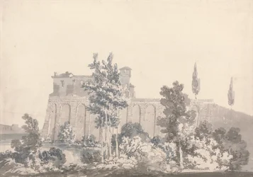 Edificios con vista al agua, cerca de Nápoles